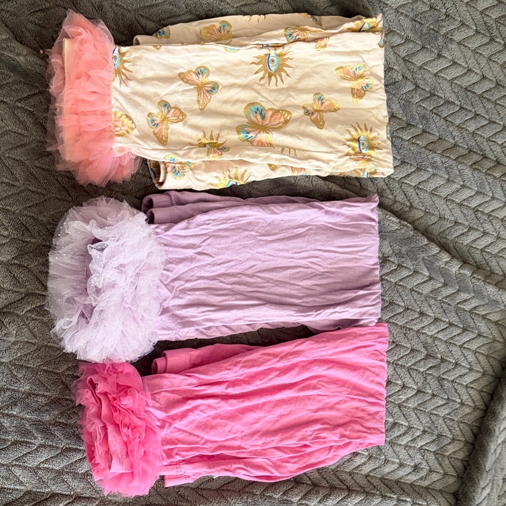 Colorful Tulle Ruffle Pants